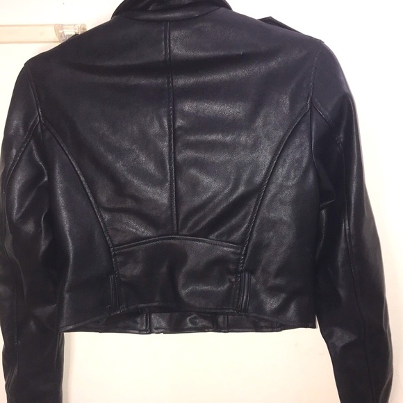 β¨πBNWOT!NEVER WORN!Forever21 Faux Leather Moto Jacket!Sz S!β¨ - Picture 6 of 6